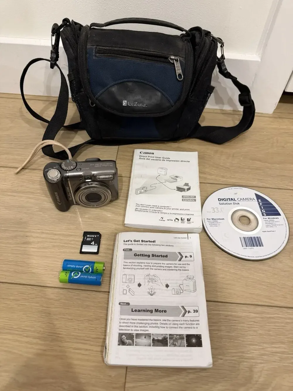 Canon PowerShot A590 IS 8.0MP Digital Camera - Gray - TESTED WORKS PC1263